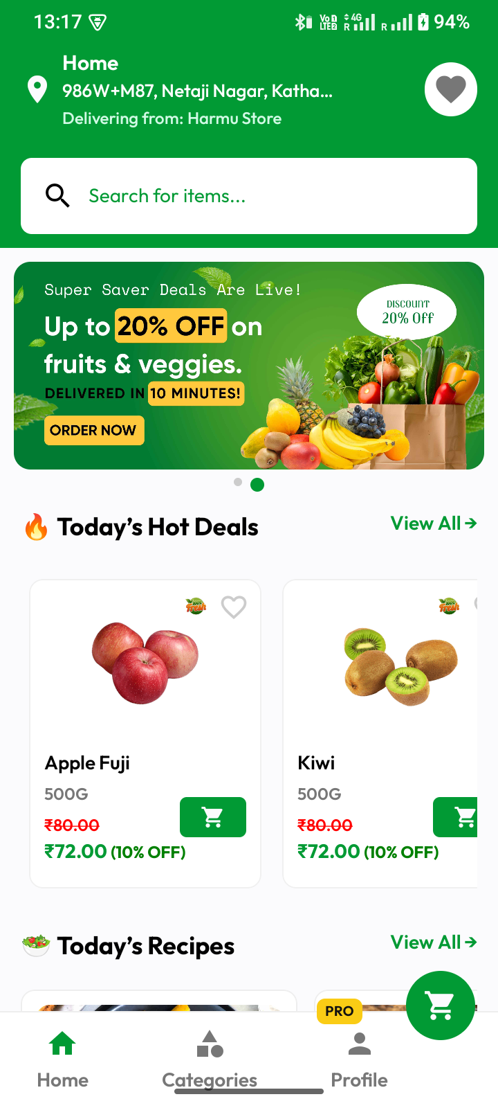 Trawi App Screen